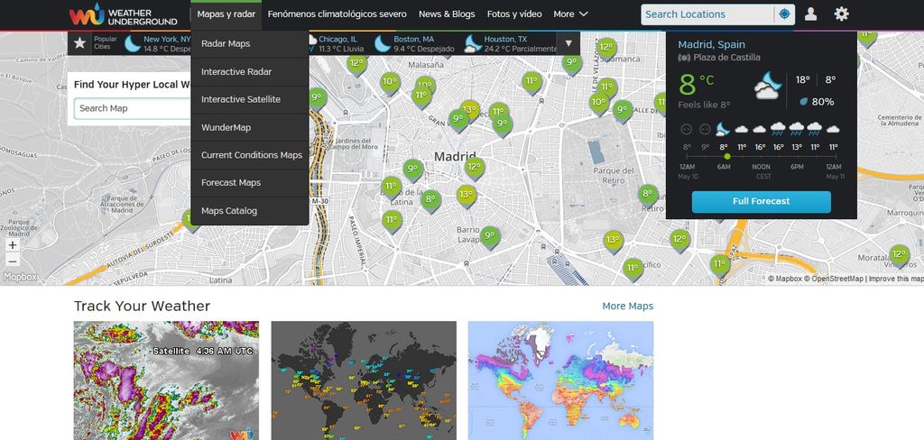 Mapas De Precipitación Del Modelo Determinista Del Ecmwf/ceppm