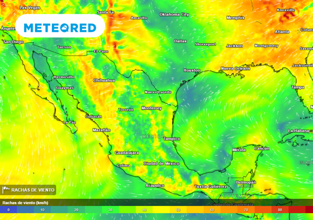 Para este inicio de semana se sentiran fuertes vientos en varios estados de México.