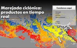 Marejada ciclónica: productos en tiempo real