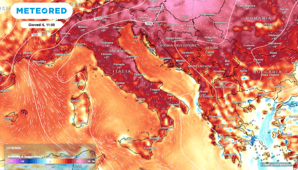 Caldo. Il caldo proseguirà senza sosta fino ad oltre Ferragosto.