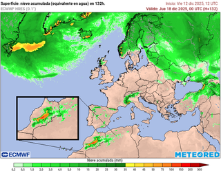 Algunas zonas de Marruecos podrían recibir más nieve acumulada que cualquier otro país de Europa en los próximos días