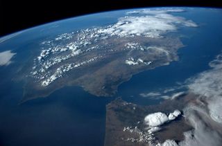 Marruecos y la península Ibérica desde la ISS