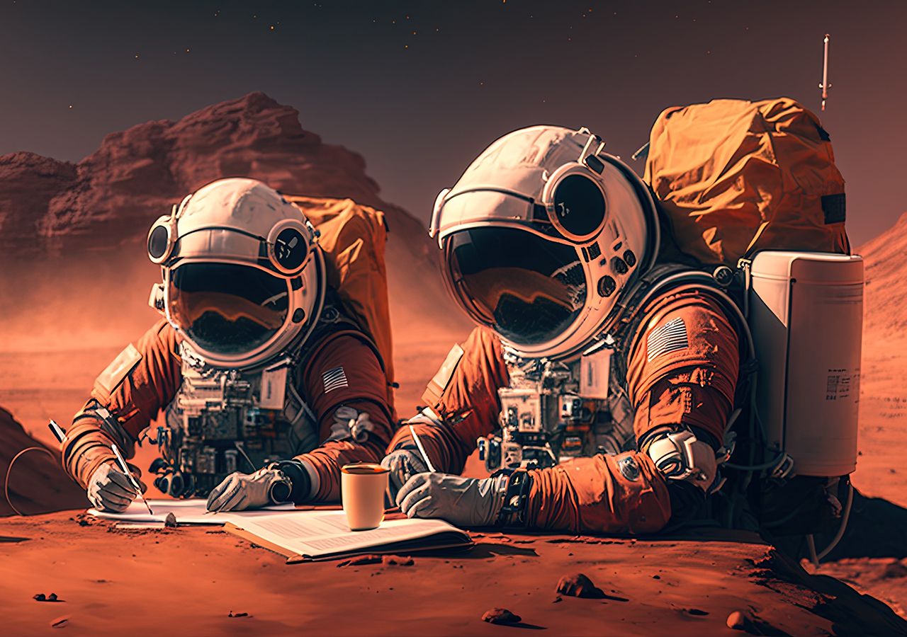 Team members are isolated for a year in a simulator on Mars