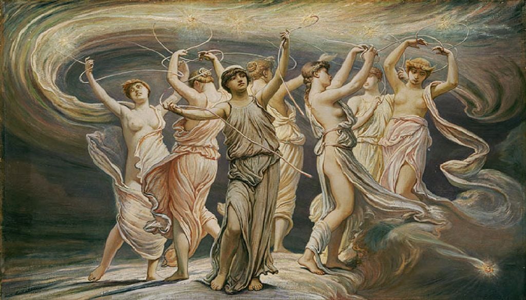 Raffigurazione delle Sette Sorelle in un dipinto di Elihu Vedder (1836–1923).