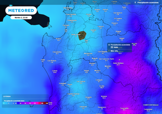 Martes 02 de septiembre con lluvias en la Región de Biobío: montos sobre los 10 mm y viento de 40 km/h en estas comunas