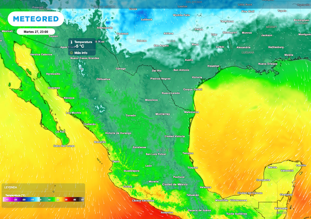 Se mantiene un ambiente frío y gélido, principalmente sobre el Centro y Norte, con posibles heladas al anochecer en zonas montañosas, de valle y en el Eje Neovolcánico.