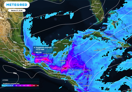 Martes 27 de enero, la masa de aire &aacute;rtica y el frente estacionario mantienen condiciones invernales en M&eacute;xico