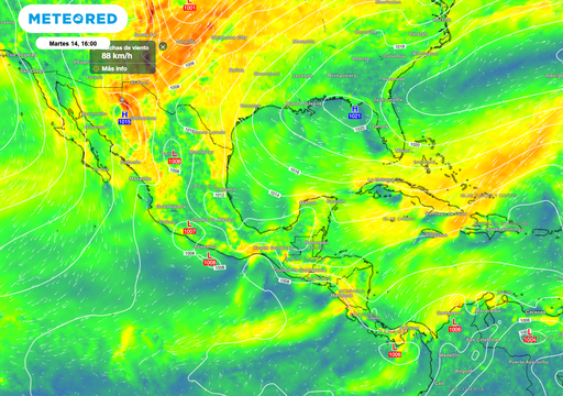 Martes con tiempo severo en estados del Norte: atentos a la posible formaci&oacute;n de tornados o torbellinos