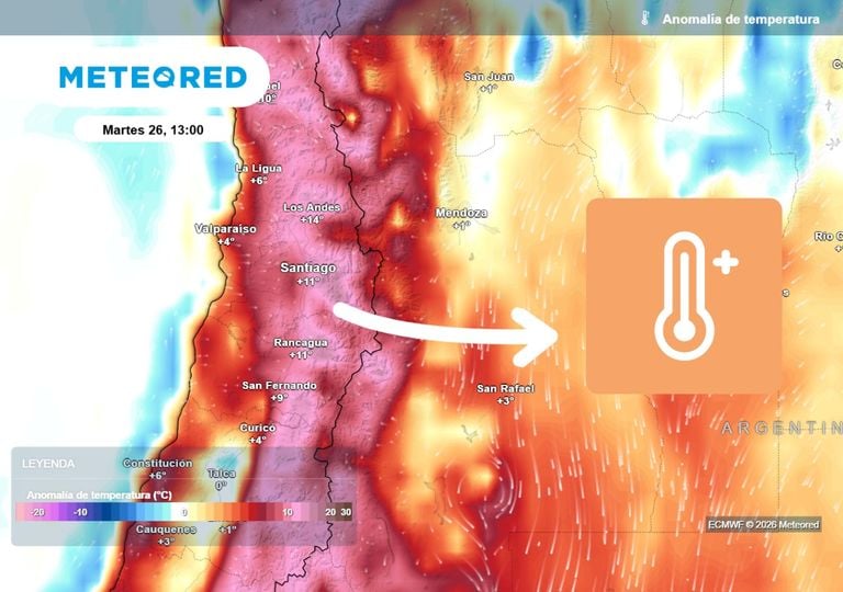 De apenas 3 &deg;C a cerca de 26 &deg;C: este martes Santiago vivir&aacute; un brusco salto t&eacute;rmico