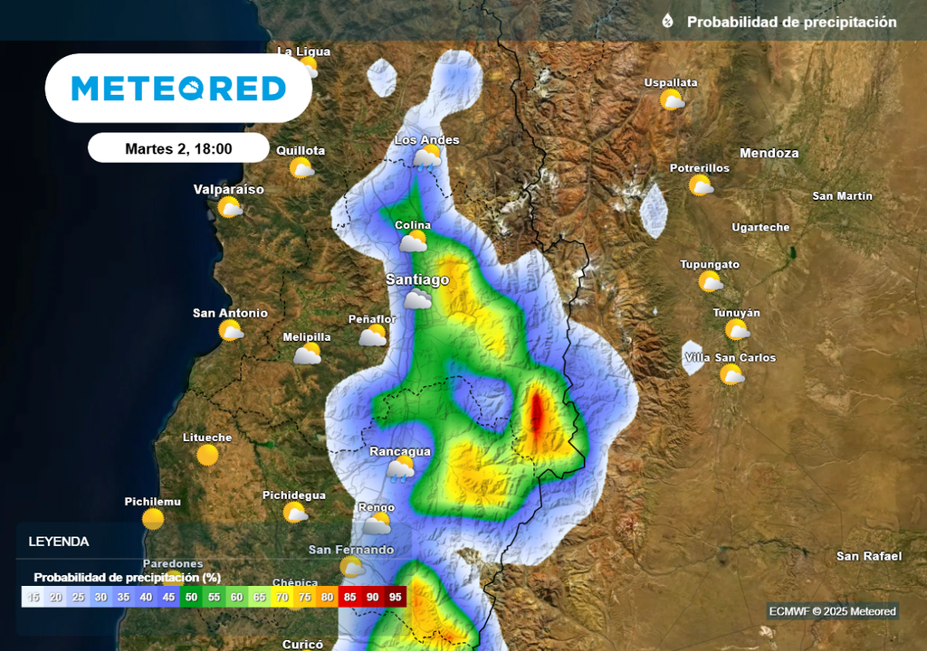 Probabilidad de lluvias Probabilidad de lluvias
