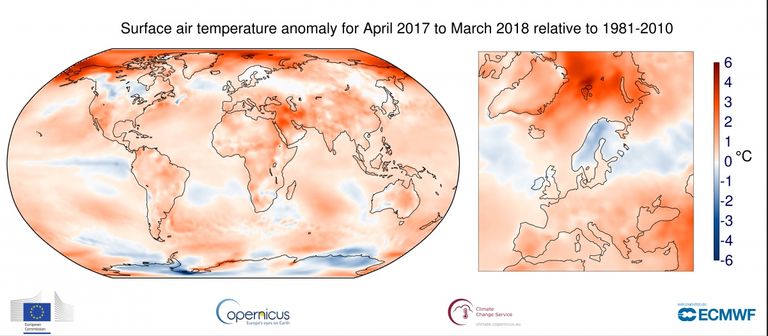 Marzo 2018 A Nivel Global Y Europeo Por Copernicus Marzo 2018 A Nivel Global Y Europeo Por Copernicus