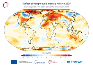 Marzo de 2025: el segundo más cálido a nivel global, el más cálido en Europa y con el hielo marino ártico bajo mínimo