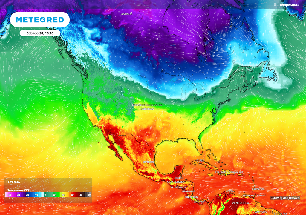 Mientras el frío polar dominar al norte y el tropical el sur, en México se encontrarán ocasionalmente generando variaciones térmicas y tormentas severas.