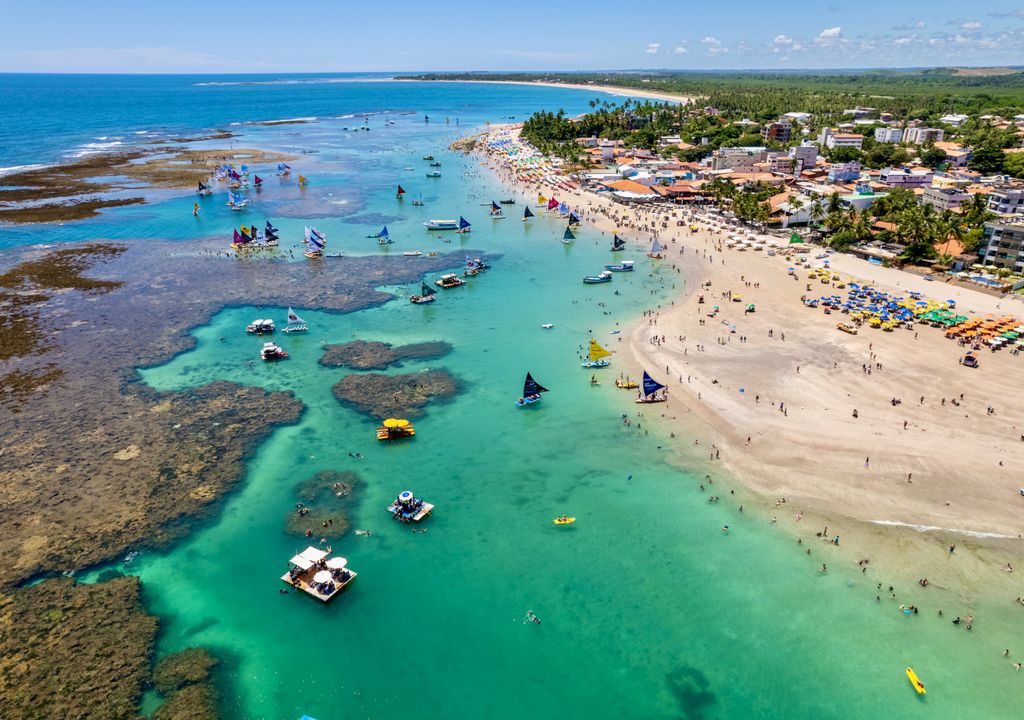 Porto de Galinhas, nordeste brasileño. Porto de Galinhas, nordeste brasileño.