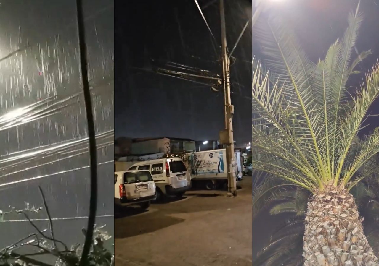 Varios fueron los videos que se compartieron en redes sociales de las precipitaciones que cayeron durante la noche en diversos sectores de Arica, Iquique y varios otros puntos del norte grane.