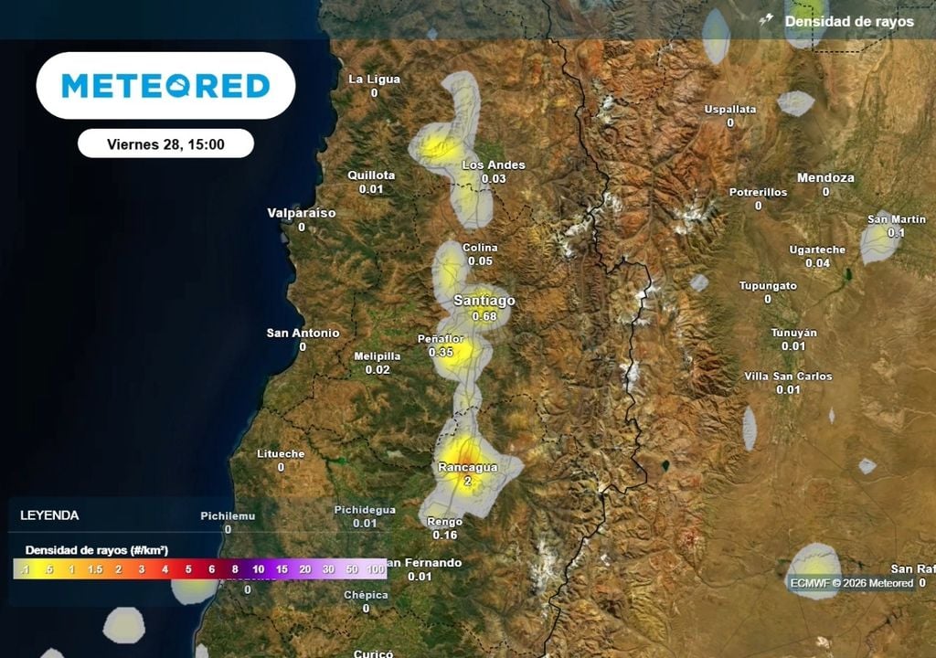Modelo europeo respalda la probabilidad de tormentas eléctricas en la capital durante los próximos días.