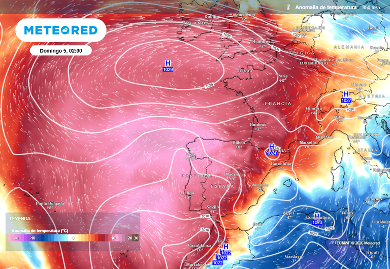 M&aacute;s de 40 &ordm;C y noches t&oacute;rridas: a partir del domingo 5 un domo de calor podr&iacute;a disparar las temperaturas en Espa&ntilde;a