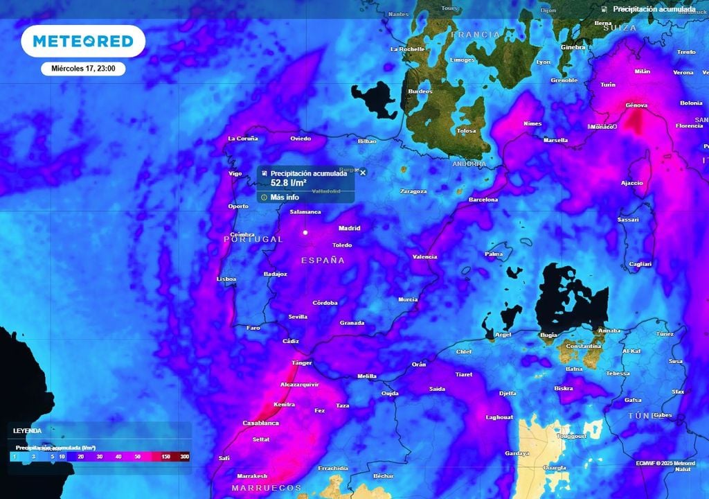 Precipitaciones acumuladas Precipitaciones acumuladas
