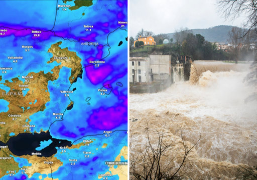 M&aacute;s de 50 l/m2 y granizo grande: ma&ntilde;ana habr&aacute; tormentas con inundaciones repentinas en las comunidades mediterr&aacute;neas