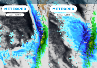 Este día intente no salir de casa: esta será la hora de mayor lluvia en Santiago y la RM