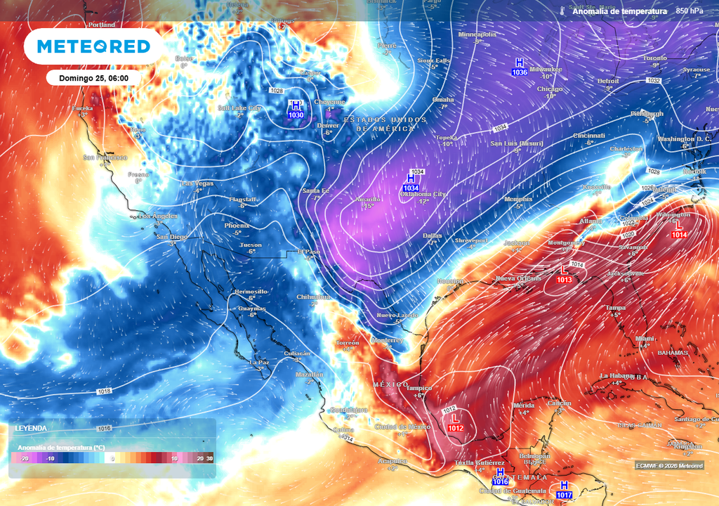 Aire ártico en combinación con sistemas invernales pueden desarrollar tiempo invernal severo desde este fin de semana en estados del norte de México.