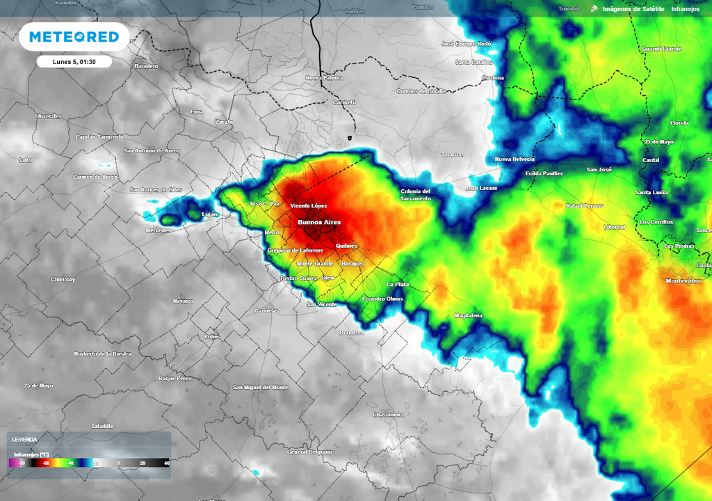 Tiempo alerta tormentas fuertes Buenos Aires clima pronóstico
