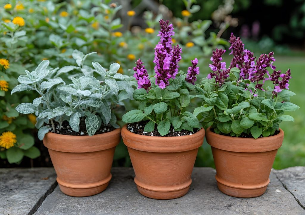 salvia en maceta salvia en maceta