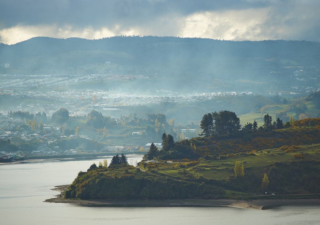 Tiempo lluvioso sur de Chile