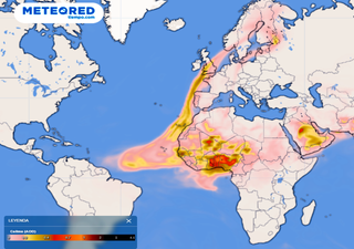 Masiva irrupción de polvo africano afectando a amplias zonas: desde Escandinavia a América del Sur