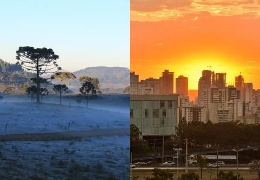 Massa de ar frio causa intenso contraste do Brasil com 0&deg;C a 40&deg;C no mesmo dia