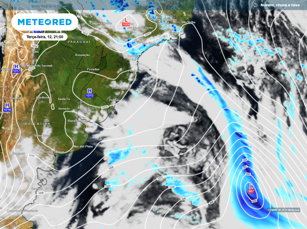 previsão, ecmwf, ciclone, chuva