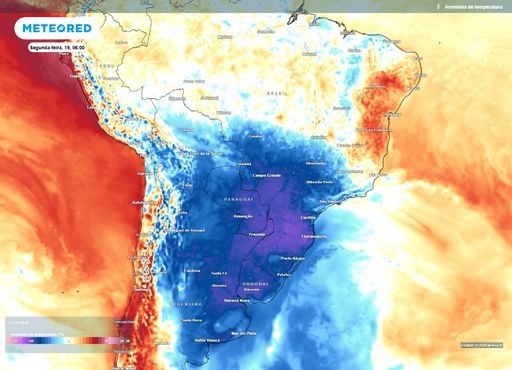 Massa de ar frio e ciclone mant&ecirc;m o frio com temperaturas abaixo de 0&deg;C no Centro-Sul
