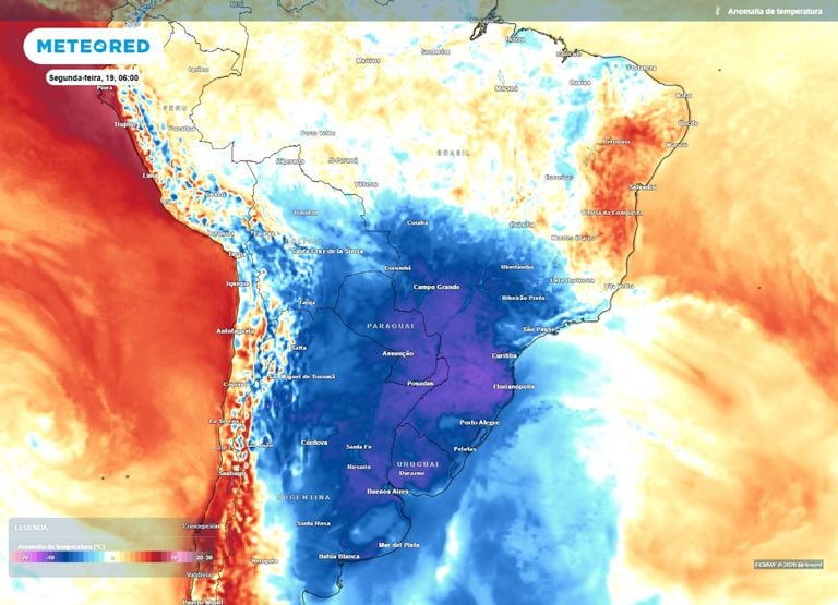 Massa de ar frio e ciclone mant&ecirc;m o frio com temperaturas abaixo de 0&deg;C no Centro-Sul