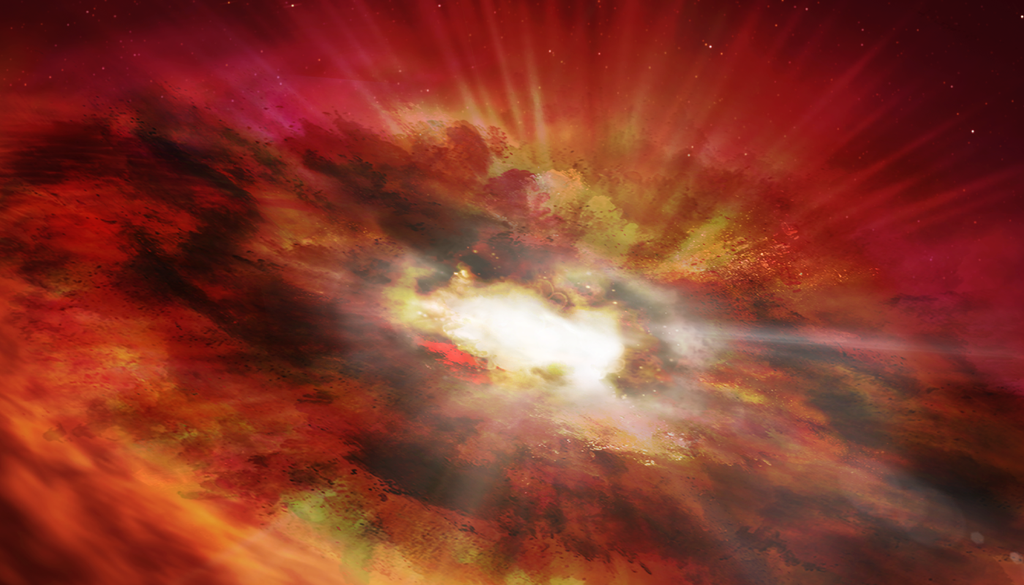 Uma possível forma de procurar esses objetos seria observar como eles desviariam a luz: em vez de atraí-la, a massa negativa poderia produzir uma deflexão gravitacional repulsiva. Crédito: NASA Uma possível forma de procurar esses objetos seria observar como eles desviariam a luz: em vez de atraí-la, a massa negativa poderia produzir uma deflexão gravitacional repulsiva. Crédito: NASA