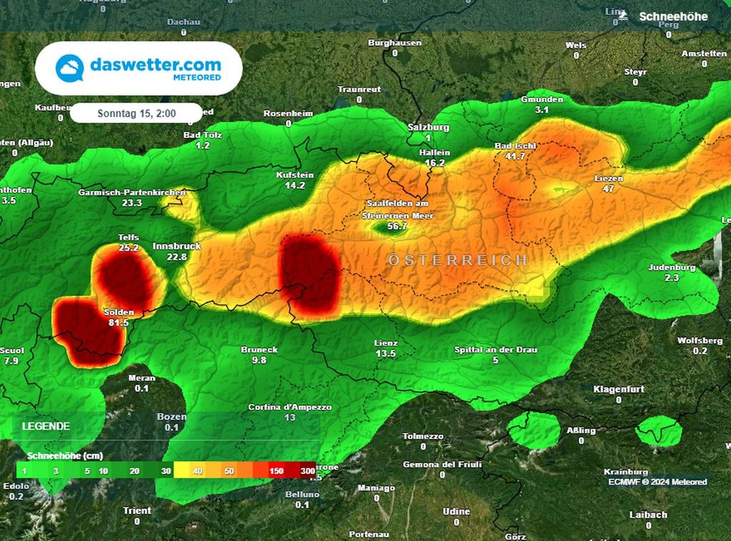 schnee, ecmwf, alpen