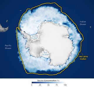 La máxima extensión del hielo marino antártico experimenta un crecimiento mínimo de récord e histórico 