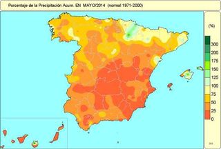 Mayo 2014, cálido y muy seco en general