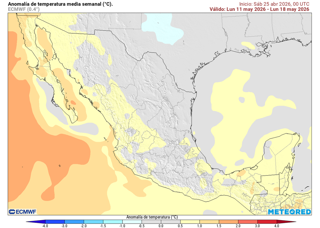 El calor se sentirá, clásico de mayo, pero su intensidad y duración será poca, ya que tendremos masas polares y lluvias que ayudarán a refrescar el ambiente.