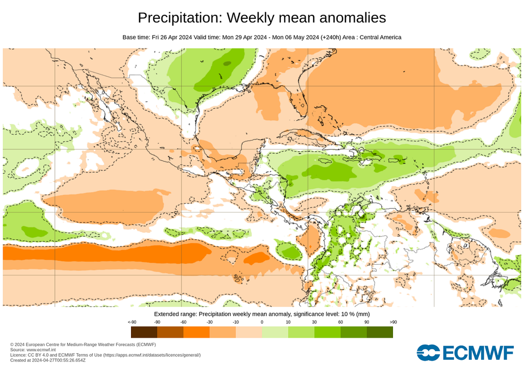 Anomalía de precipitaciones en México Anomalía de precipitaciones en México