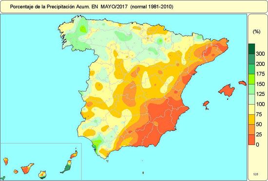 Mayo De 2017 En España, Seco Y Extremadamente Cálido Mayo De 2017 En España, Seco Y Extremadamente Cálido