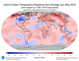 Mayo de 2019 según la NOAA: el cuarto mayo más cálido