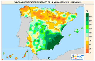 Mayo de 2023 en España, según AEMET: normal en temperaturas y en precipitaciones