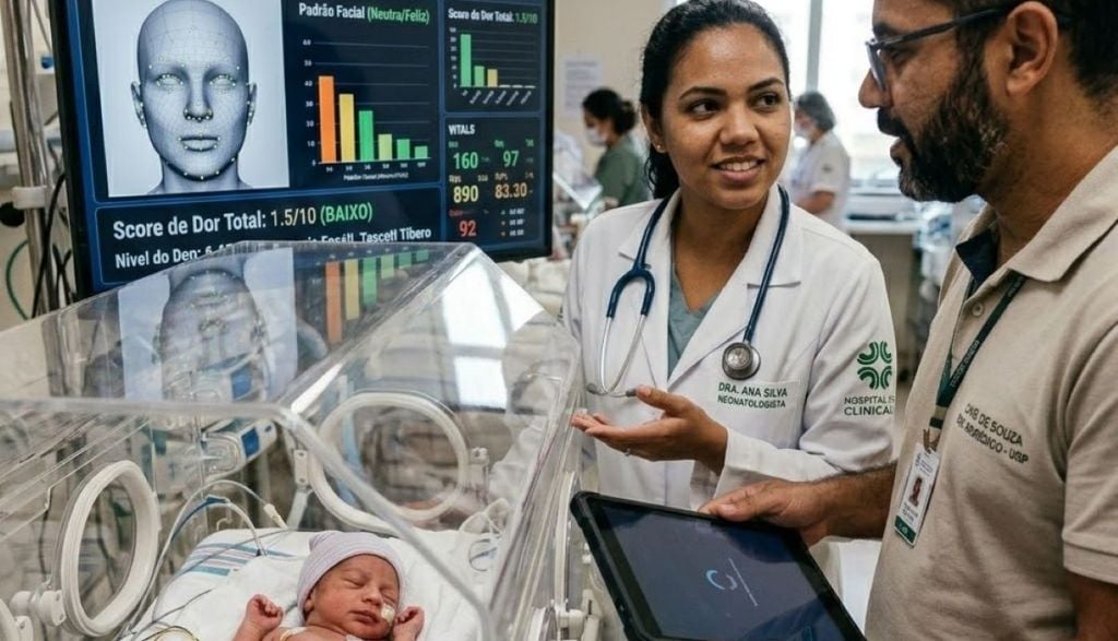 Tecnologia inovadora vai permitir identificar se recém-nascidos sentem dor e auxiliar profissionais de saúde em tomadas de decisão. Crédito: Divulgação ClickPetróleo e Gás