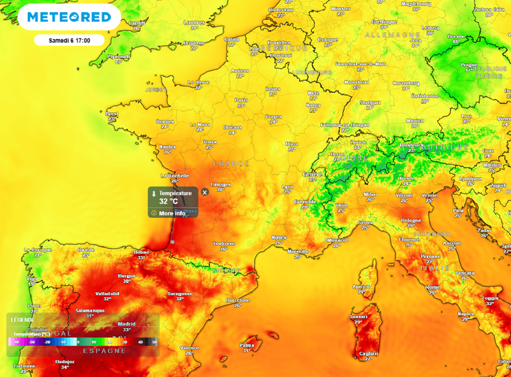 Avant la nouvelle dégradation prévue en début de semaine prochaine, la chaleur reviendra ce week-end avec parfois plus de 30°C sous abri. Avant la nouvelle dégradation prévue en début de semaine prochaine, la chaleur reviendra ce week-end avec parfois plus de 30°C sous abri.
