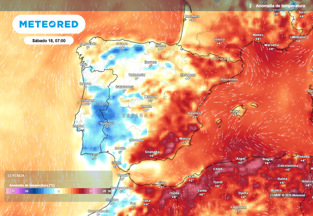 En el Mediterráneo costará de nuevo dormir durante la próxima madrugada, pero en el oeste y en el norte las temperaturas pueden quedar ligeramente por debajo de la media de la época.