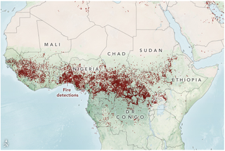 Menos incendios mejoran la calidad del aire en África