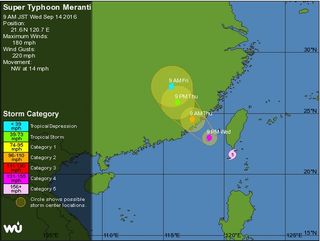 Meranti: un súper tifón de récords