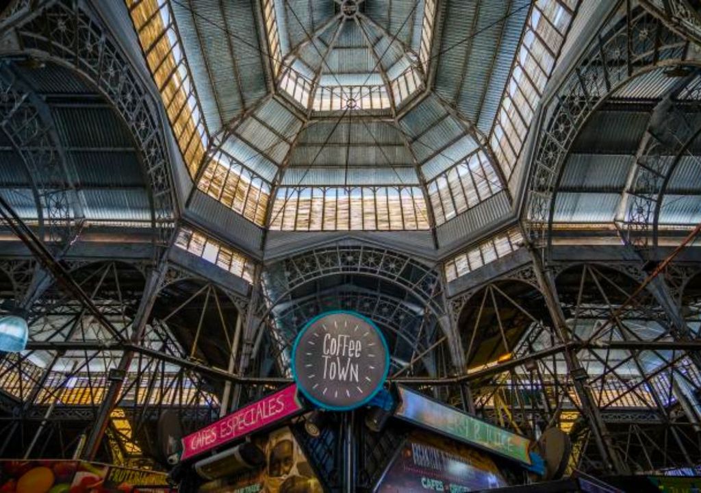 La emblemática cúpula en el interior del edificio