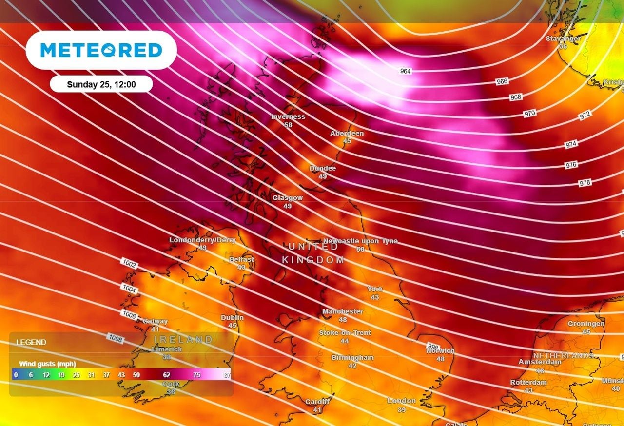 Met Office wind warnings as Storm Austen and Boelo bring 70mph gusts to ...