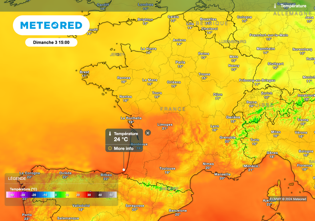 Des pointes à près de 25 degrés attendues demain dans le sud de la France !